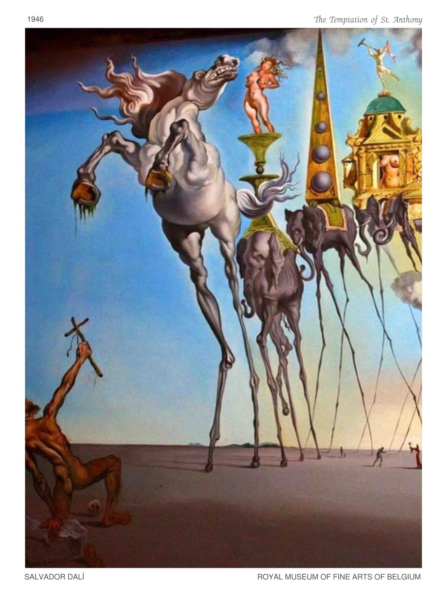 "The Temptation of St. Anthony" (1946) by Salvador Dali Poster